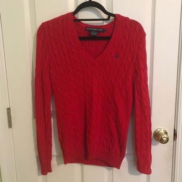 Red Ralph Lauren sweater - Picture 1 of 1